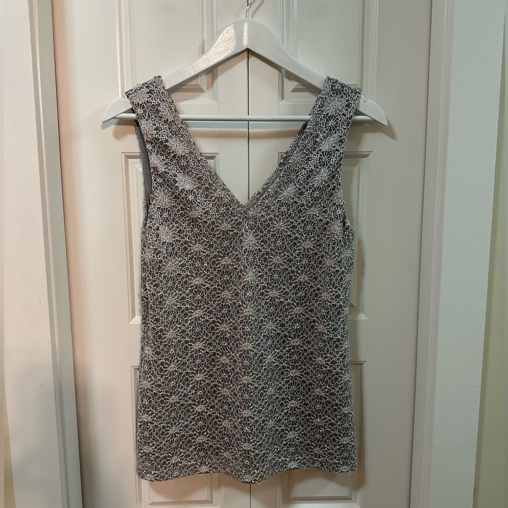 Banana Republic Lace Floral Tank Top | Size Small